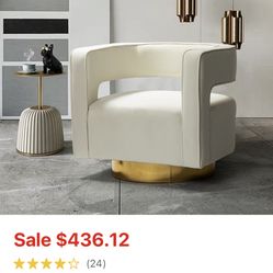 Ivory Swivel Chair 