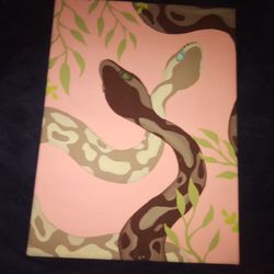 8x10 Canvas Snake Painting