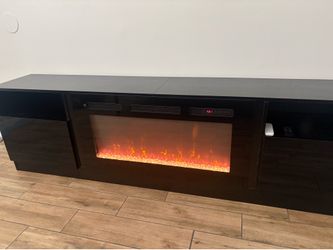 Fireplace tv stand