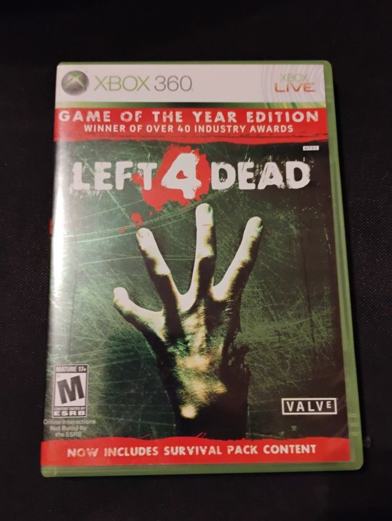 XBOX 360 Left 4 Dead Game