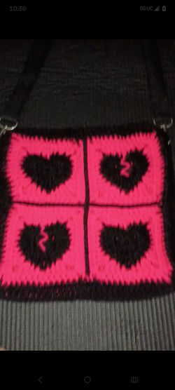 Handmade crochet purse