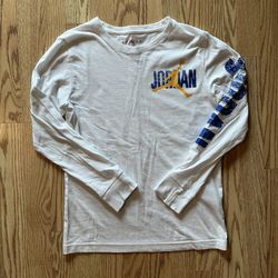 Boys Youth Large White Jordan Long Sleeve Shirt
