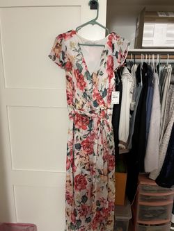 Floral Women Dress Size 8 New