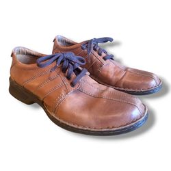 Clarks Touareg Vibe Leather Oxford Brown Lace Up Men's Shoes Size 9 1/2