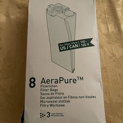 8 Sebo Aera pure Vacuum Filter Bags New In Box OEM German Made!