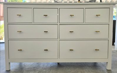 Beautiful dresser!! Gold handles.