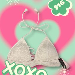 Victoria Secret White Bikini Top