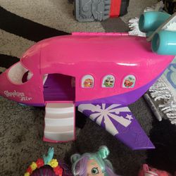 Shopkins Airplane And Dolls