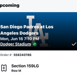 Dodgers Padres Tickets