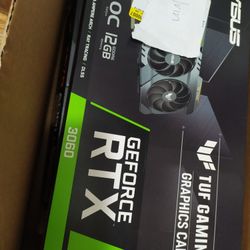 NVIDIA ASUS TUF Gaming GeForce RTX 3060 OC Edition Graphics Card Brand New GPU
