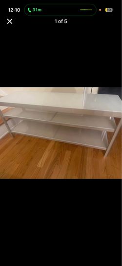 3-tier glass table