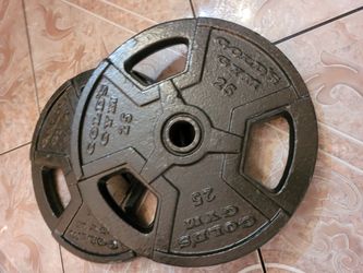 Golds gym 1" 2-25lbs weights...$100 FIRM PRICE_PRECIO FIJO