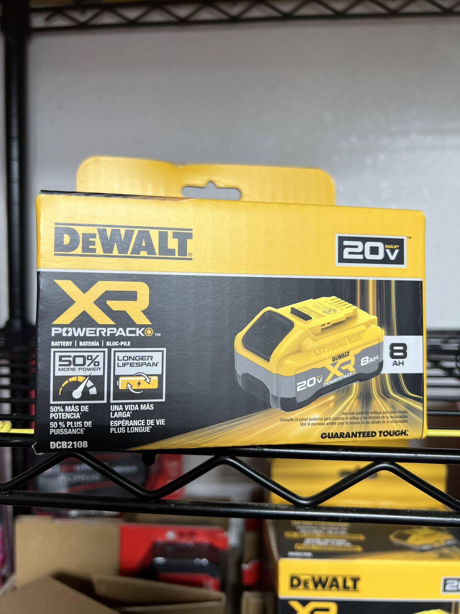 DEWALT 20-Volt MAX XR Lithium-Ion 8.0 Ah Battery