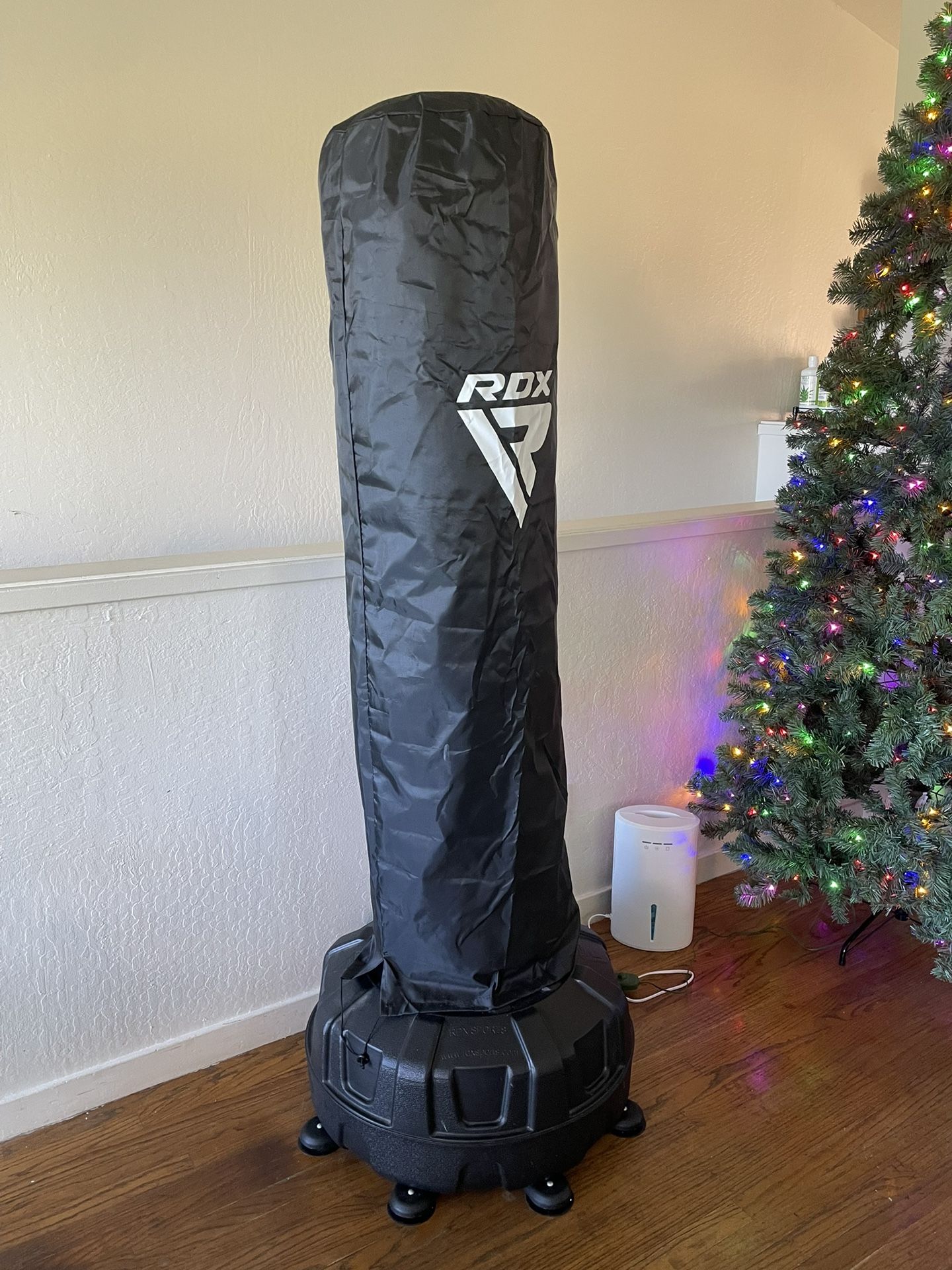 RDX, Black Punching Bag With Stand 