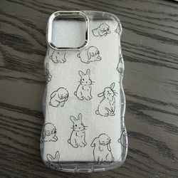 🐰Cute Clear Bunny Rabbit Phone Case for iPhone 13 Pro Max