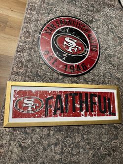 San Francisco 49ers Wall Sign Set of 2