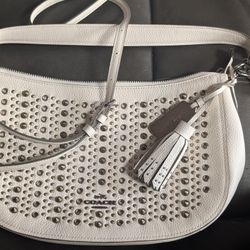 All Over Studs Chelsea Crossbody in Pebble Leather