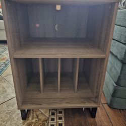 Vinyl And Record Player Shelf