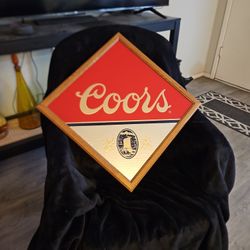 Vintage 1990 Coors Mirrored Sign
