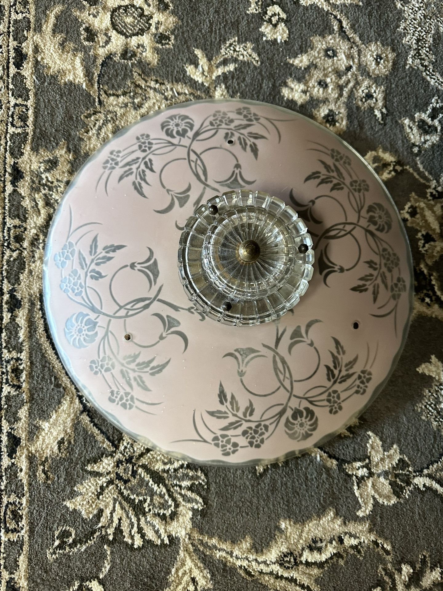 Antique Light Fixture Glass