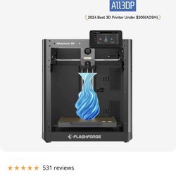 Selling brand new Flashforge Adventurer 5M 3D Printer