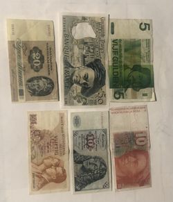Vintage Foreign Currency 