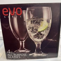 Evo Glasses 4- 20 ounce glasses