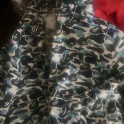 Blue Bape Hoodie($50 Or Obo)