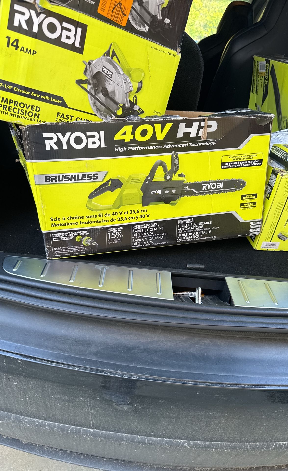 Ryobi 14 In. 40-volt Cordless Brushless Chainsaw  Tool Only RY405010BTL