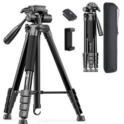 73" Camera Tripod Stand, Aluminum ص