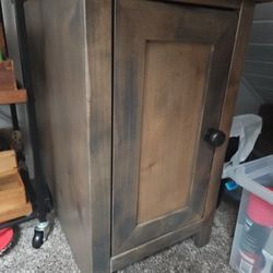 Nightstand With Deep Cabinet