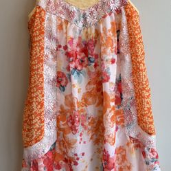 Girls Size 10 Colorful Spring & Summer Flowy Dress $12