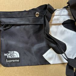 Supreme x The North Face S-Logo Black Adjustable Shoulder Bag