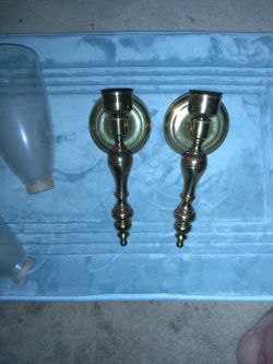 Brass Candle Holders For The Wall 