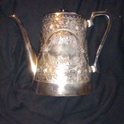 Antique 19th Century Silver Teapot