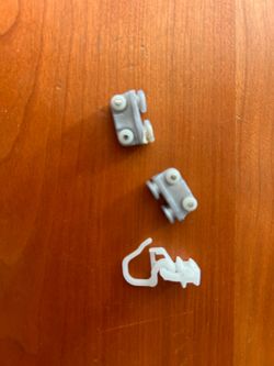3 Sliding Panel holders for Ikea Kvartal track curtain rod system