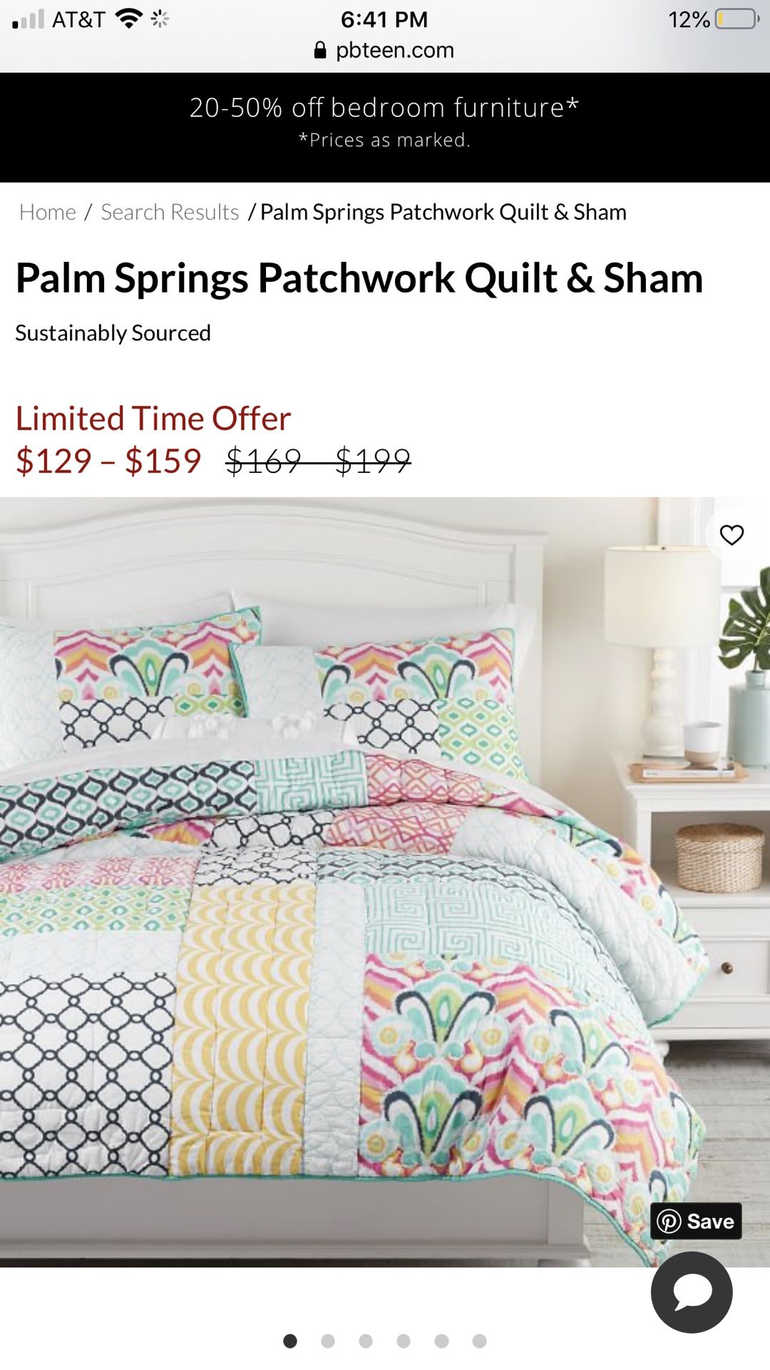 Pottery Barn Teen Girls Bedding - Full Size bed