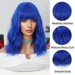 Wig Blue