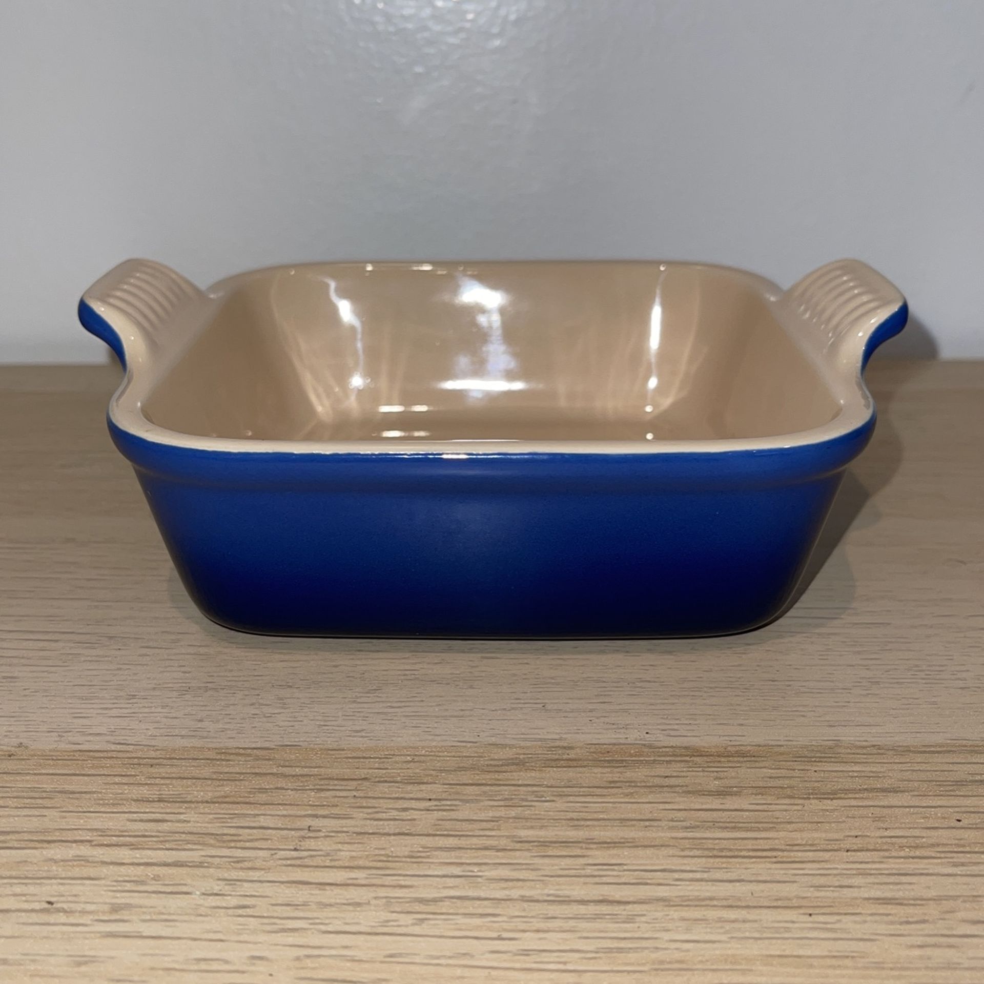 Le Creuset Small Square Stoneware Heritage Baking Dish in Indigo Blue