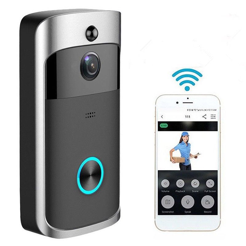 Wireless WiFi DoorBell Smart Video Phone Door Visual Ring Intercom