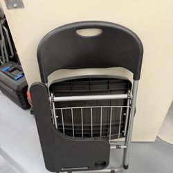 Folding Chairs W/ Desk & Under Storage Tray