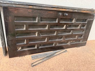 Vintage Wood Multi-Drawer Parts Cabinet