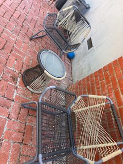 Outdoor 3-piece chat set grey