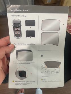Model 3 Tesla roof sunshade new