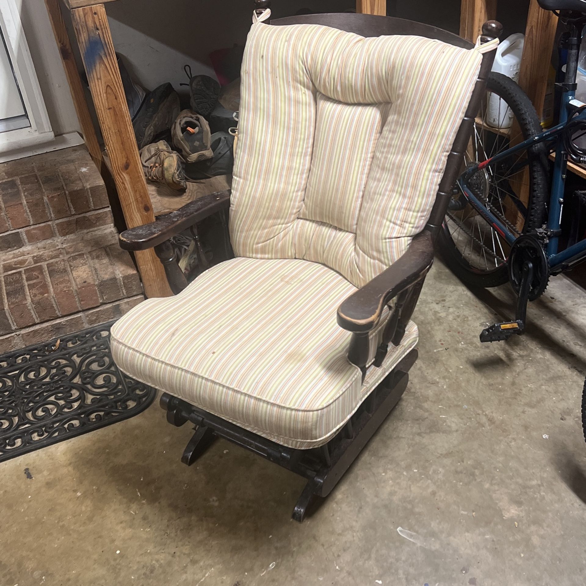 Antique Glide Rocker Chair