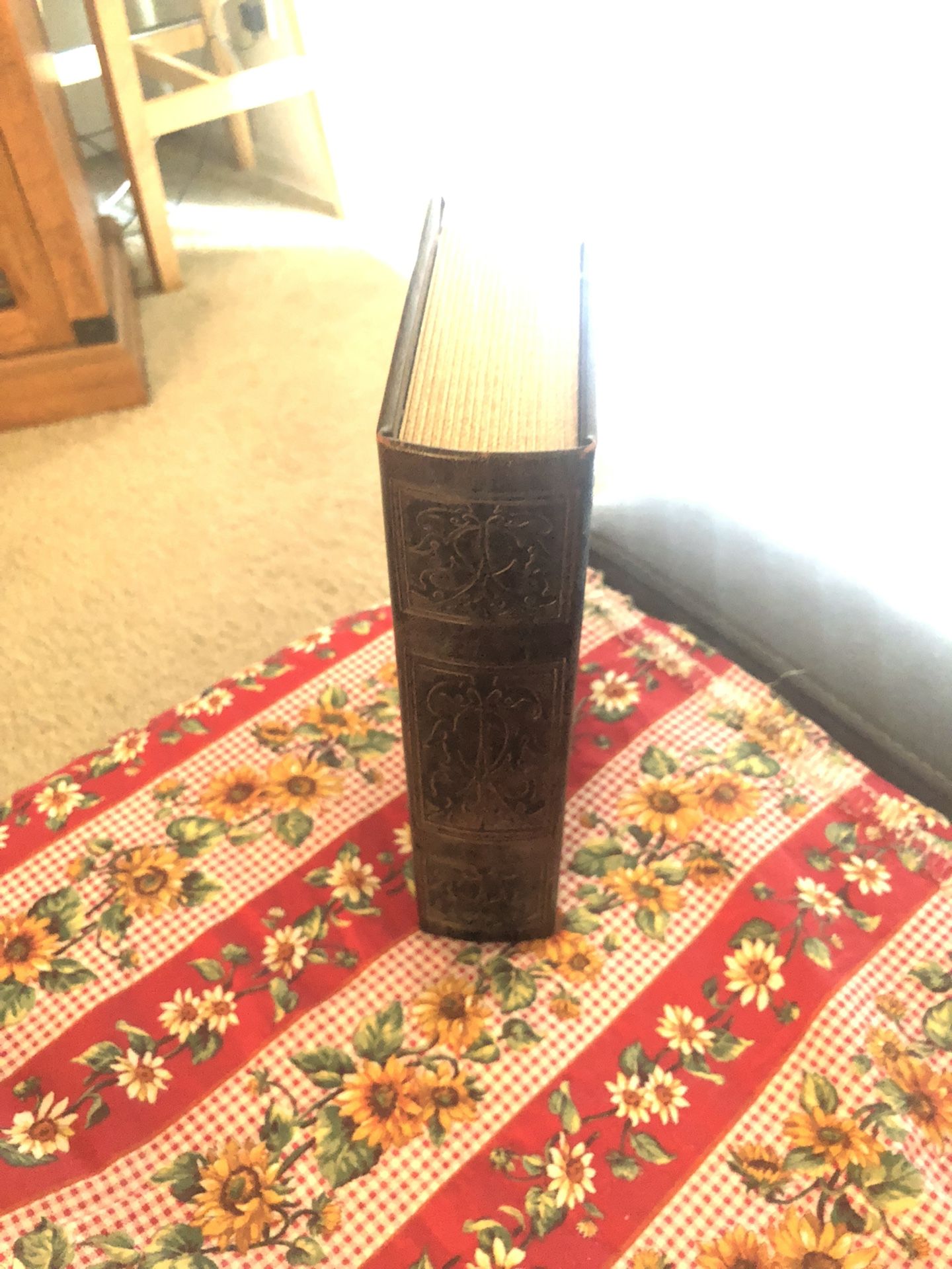 Nice Leather bound book box Safe $45