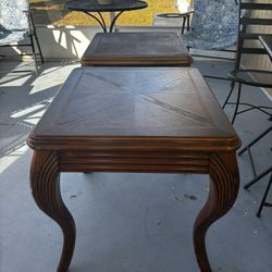 Solid Wood Vintage End Tables