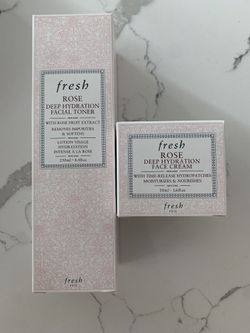 Fresh Rose Hydration Toner and Face Cream (NEW)