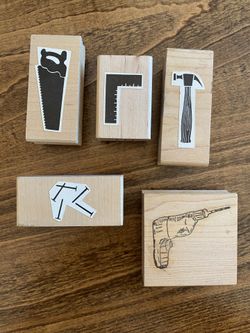 Tools - Rubber Mounted Stamp Set Of 5