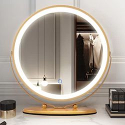 Lvsomt 20” Desktop LED Make Up Vanity Mirror